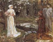 John William Waterhouse Dante and Beatrice oil painting artist